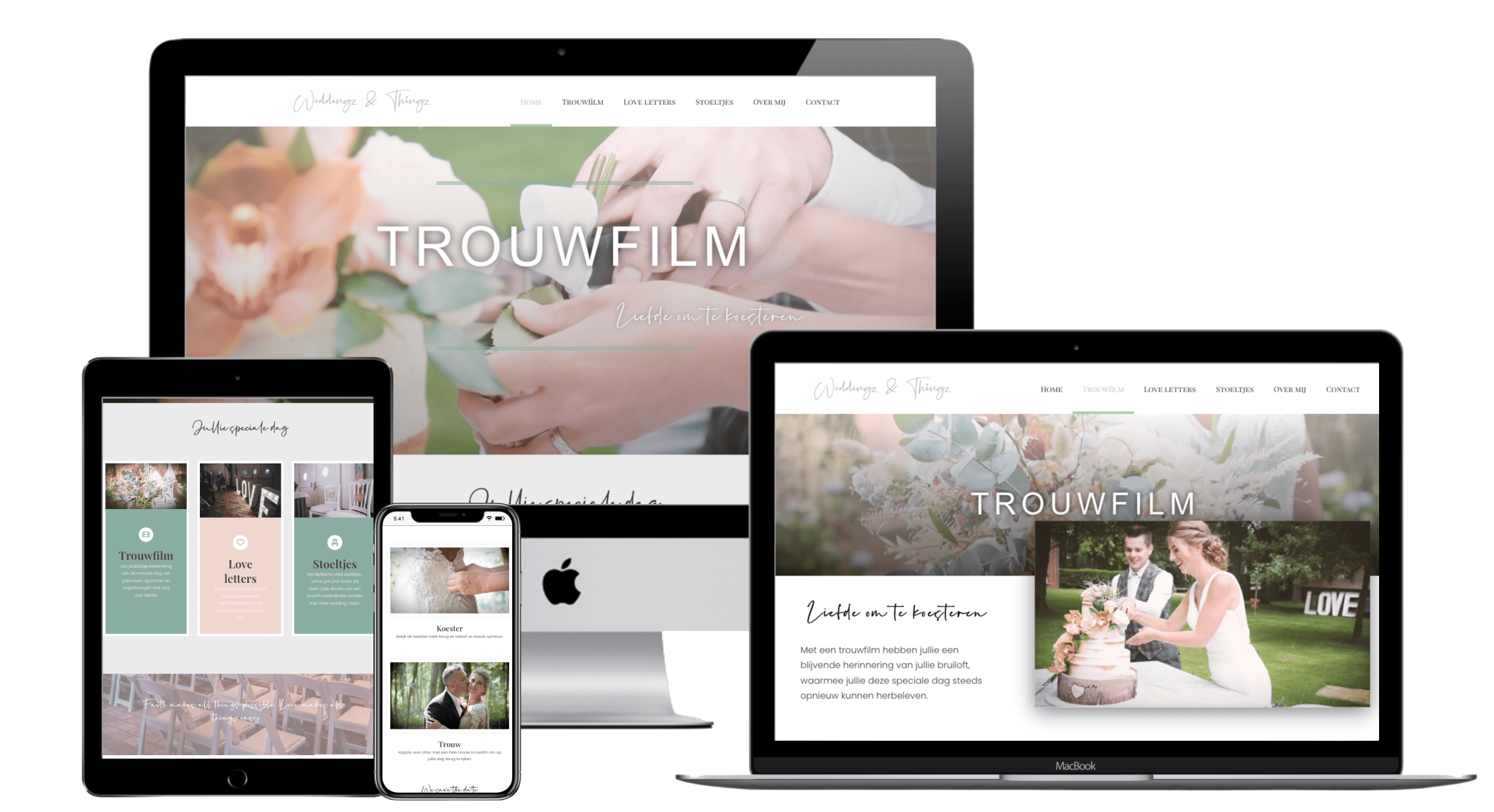 Trouwfil x Weddingz & Things website