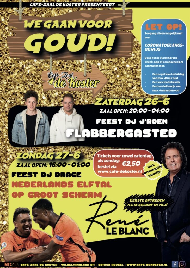 Café-Zaal De Koster advertentie