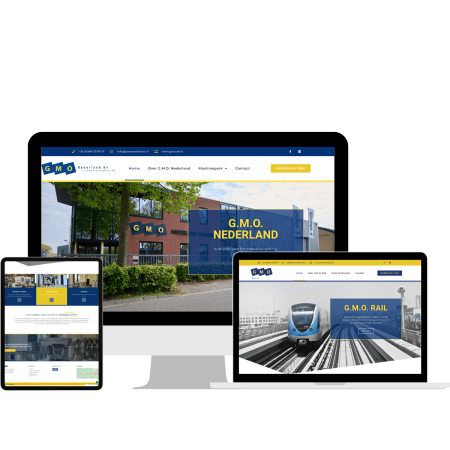 Mockup website GMO Nederland